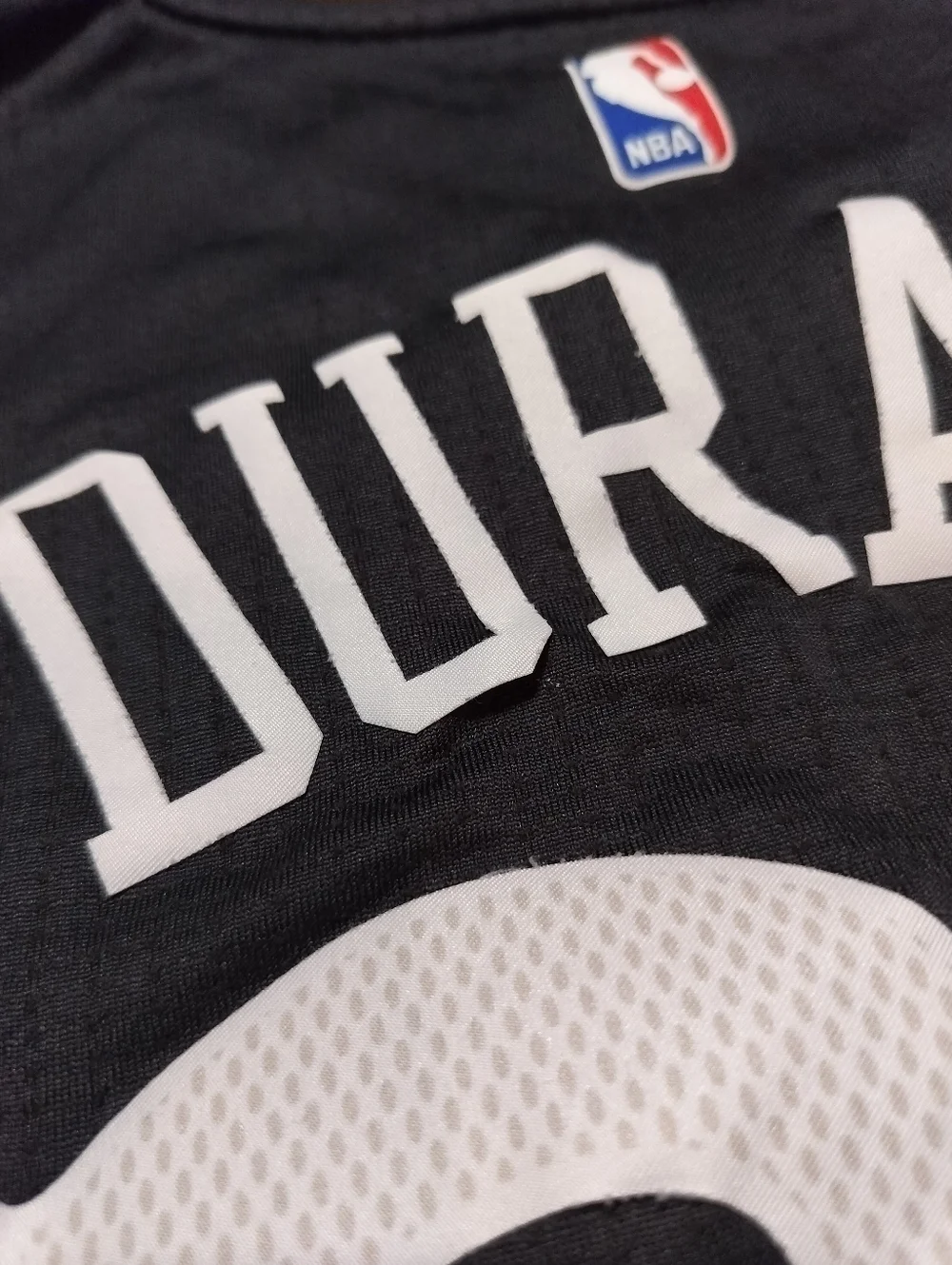 Rare adidas Golden State Warriors Durant #35 Dark Gray Yellow Jersey Tee -Small